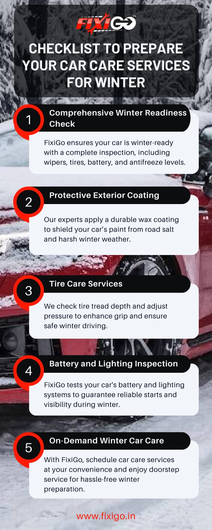 checklist to prepare your car care services