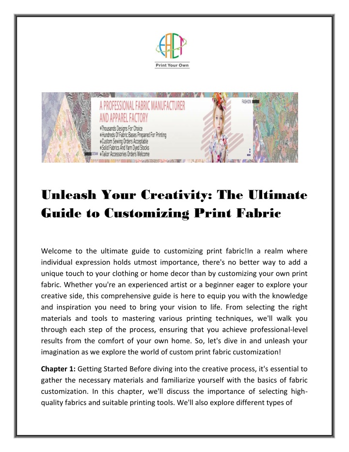 unleash your creativity the ultimate guide