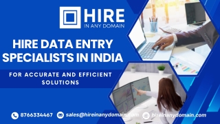 Hire Data Entry Specialists in India