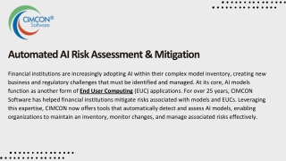 Automated AI Risk Assessment & Mitigation