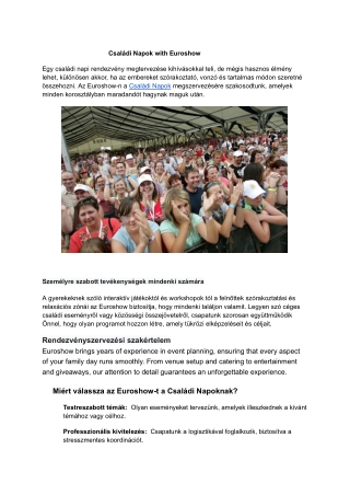 csal di napok with euroshow