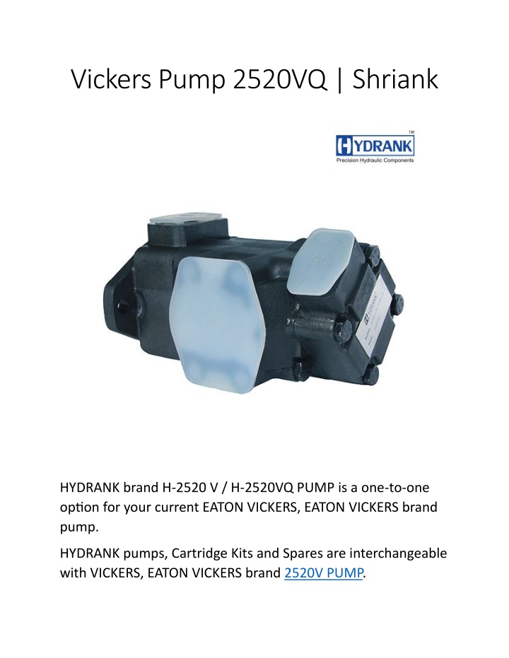 vickers pump 2520vq shriank