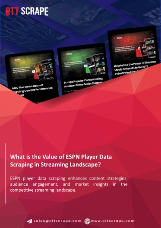 What is the Value of ESPN Player Data Scraping in Streaming Landscape