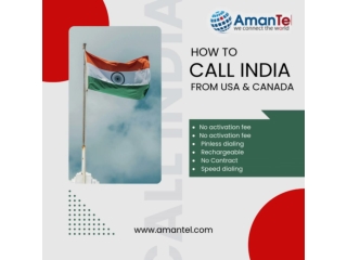 Call India from US - Get 1000 Extra Minutes from Amantel