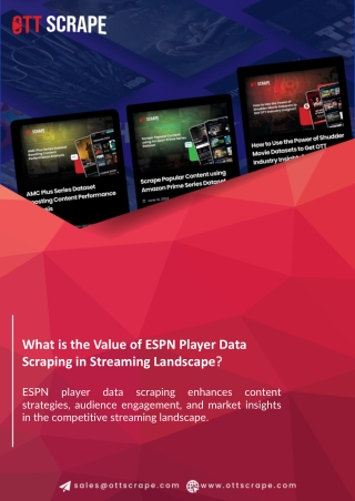 What is the Value of ESPN Player Data Scraping in Streaming Landscape