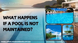 What Happens If a Pool is Not Maintained?