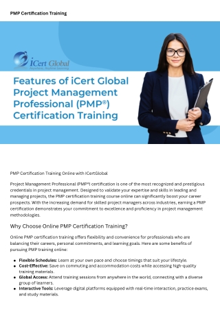 pmp certification training