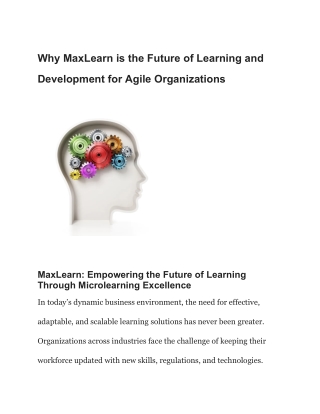 why maxlearn is the future of learning and
