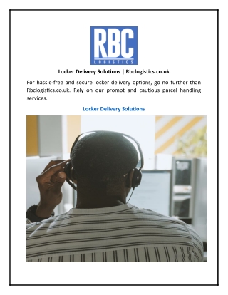 locker delivery solutions rbclogistics co uk