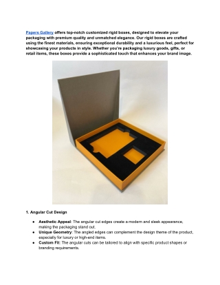 Best holiday offer top-notch customized rigid boxes papers gallery