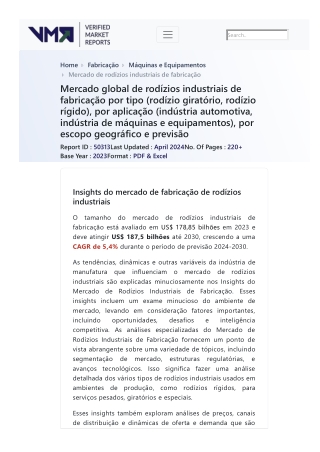 manufacturing-industrial-casters-market-2019-by-manufacturers-regions-type-and-application-forecast-to-2024