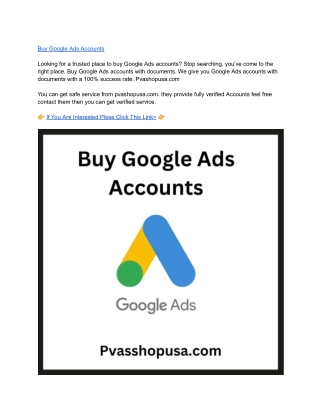 9 Best Sites To Buy Google Ads Accounts (Aged & Real)