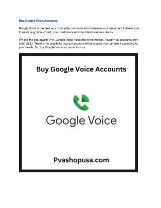 Review & Checkout - Buy Google Voice PVA Accounts