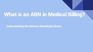 what is an abn in medical billing