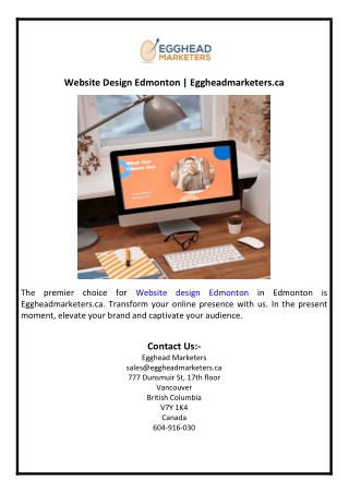 website design edmonton eggheadmarketers ca