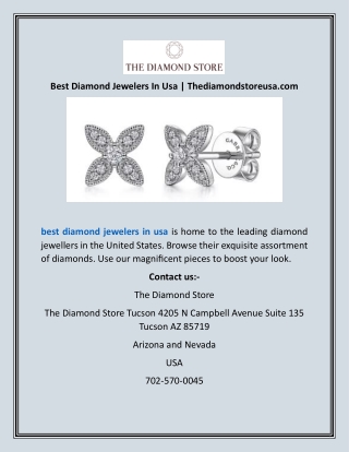 Best Diamond Jewelers In Usa  Thediamondstoreusa