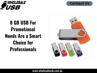 8 GB USB For Promotional Needs Are a Smart Choice for Professionals