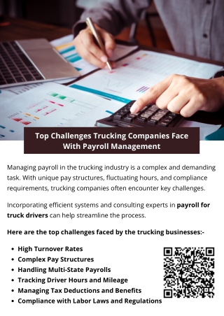 Top Challenges Trucking Companies Face With Payroll Management