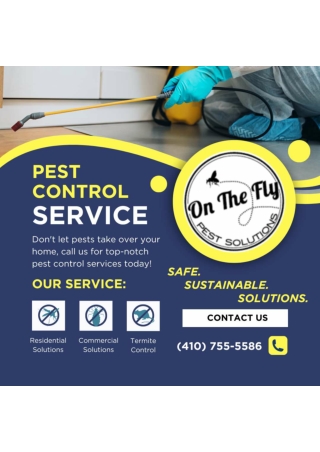 Pest Extermination Services At On the Fly Pest Solutions in Pikesville, Balitmor