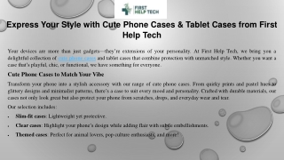 express your style with cute phone cases tablet