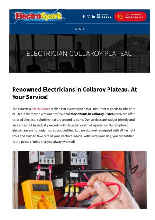 Electrician Collaroy Plateau