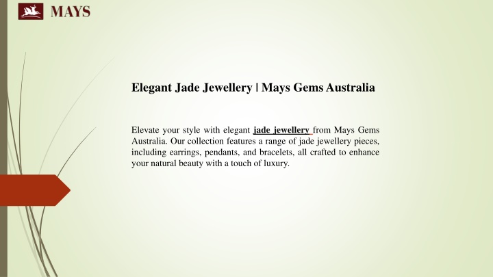 horizontal logo of mays gems