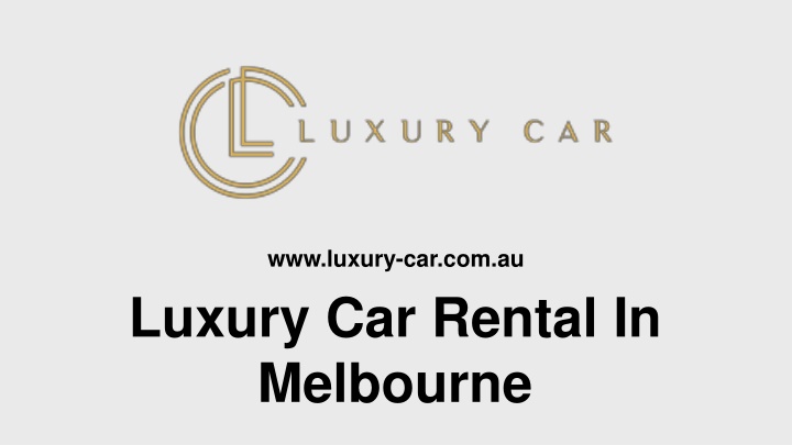 luxury car rental in melbourne