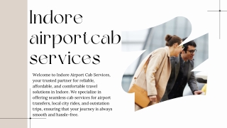 Top Best Taxi Service in Indore – Comfort and Reliability