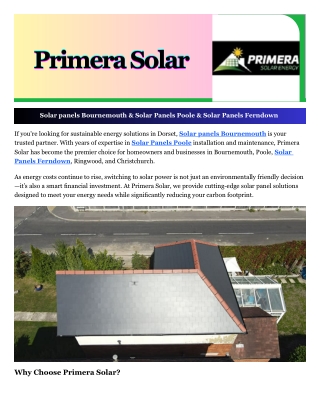 Solar panels Bournemouth