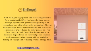 with rising energy prices and increasing demand
