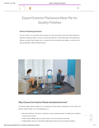Exterior Plaster Auckland