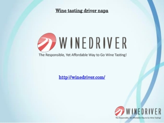 Wine tasting driver napa