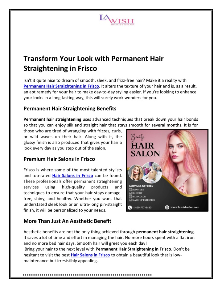 transform your look with permanent hair