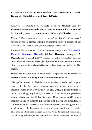 Printed & Flexible Sensors Market_PR