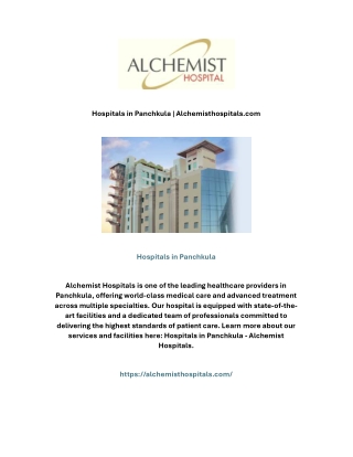 hospitals in panchkula alchemisthospitals com