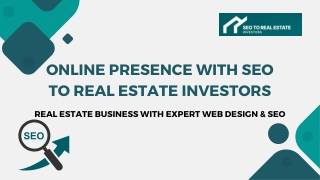 SEO for Real Estate Investors: Web Design & SEO Solutions