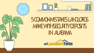 5 Mistakes Landlords Make with Security Deposits in Alabama