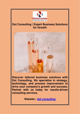 Dot Consulting | Expert Business Solutions for Growth