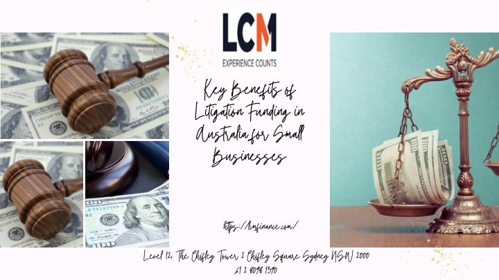 key benefits of litigation funding in australia