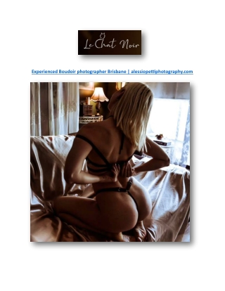 Experienced Boudoir photographer Brisbane | alessiopettiphotography.com
