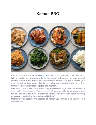 Korean BBQ
