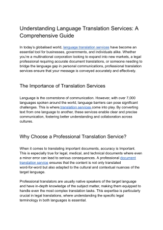 Understanding Language Translation Services_ A Comprehensive Guide