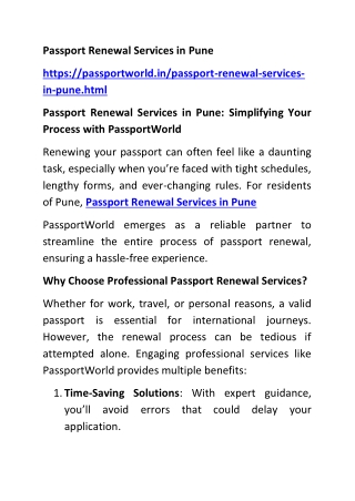 passport renewal services in pune