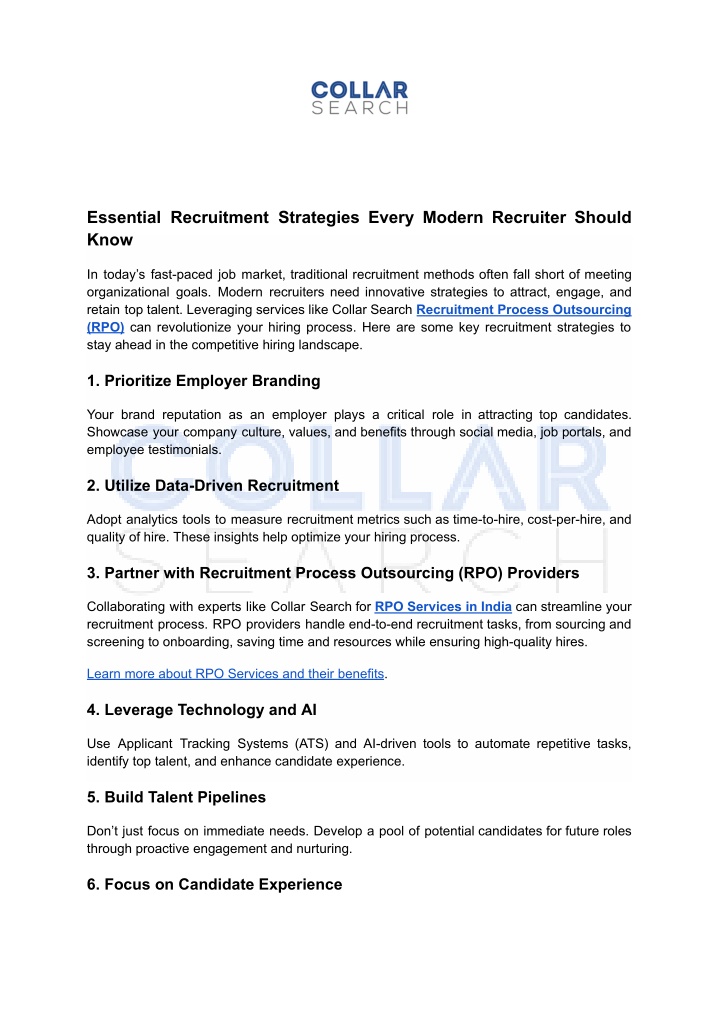 essential recruitment strategies every modern