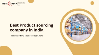 Best Product sourcing company in India