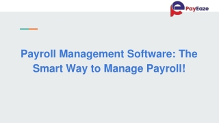 Payroll Management Software: A Smarter Way to Handle Payroll!