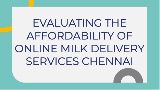 Online Milk Delivery Is It Affordable