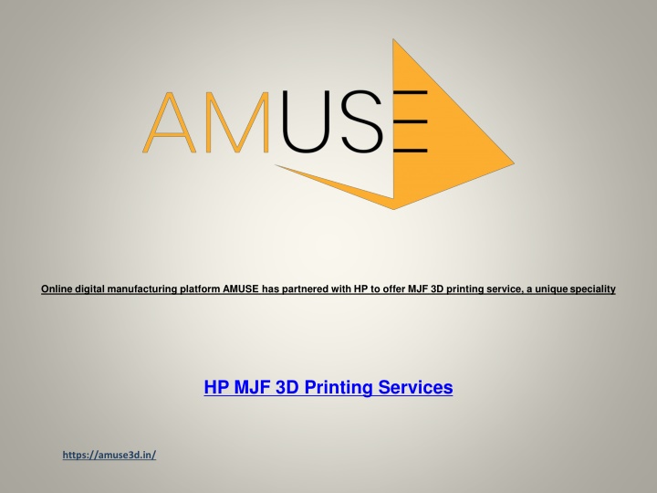 online digital manufacturing platform amuse