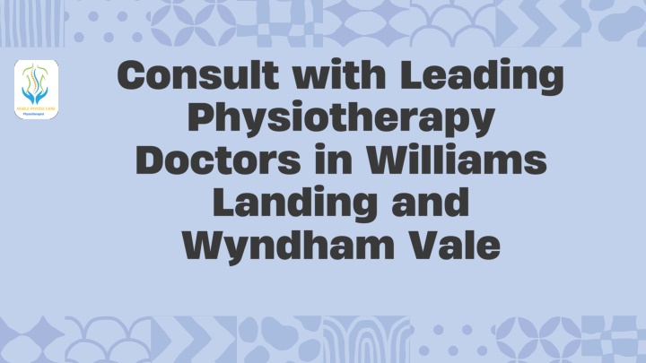 consult with leading physiotherapy doctors