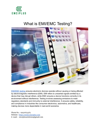 What is EMI/EMC Testing?